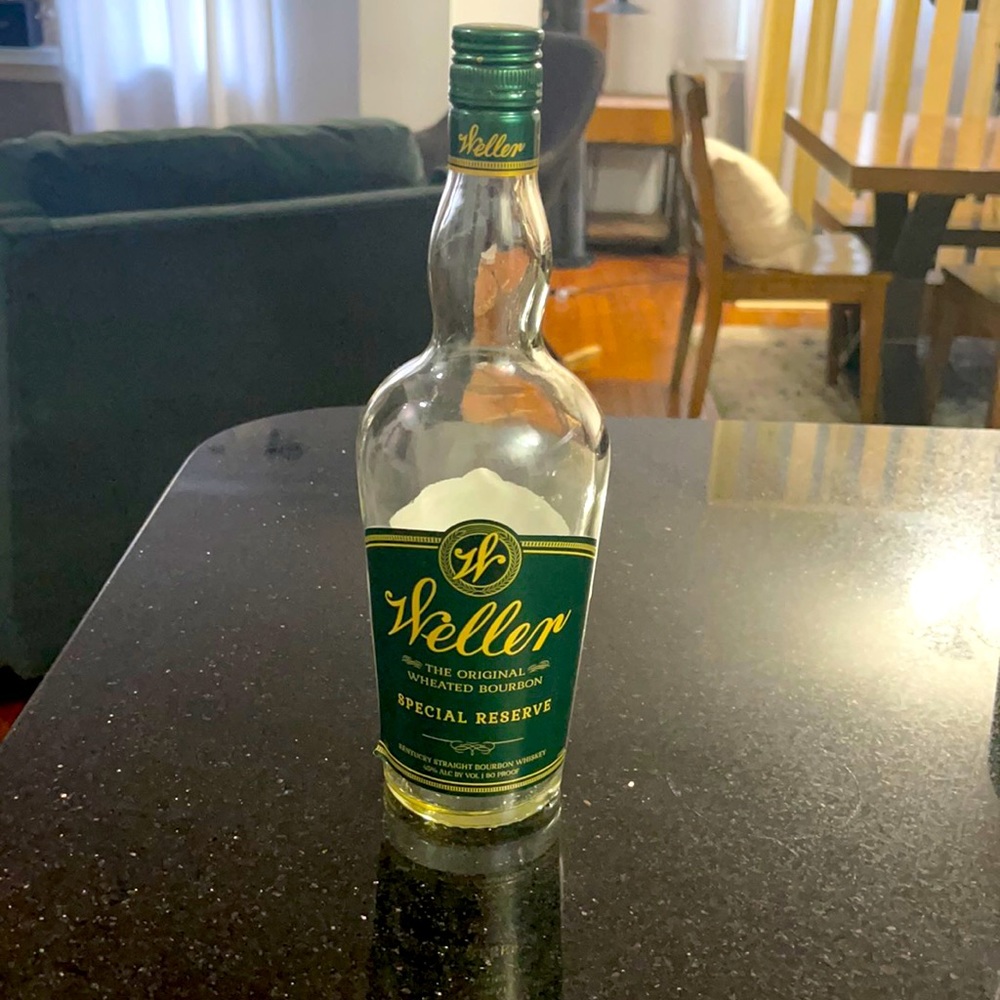 Weller Special reserve empty bottle